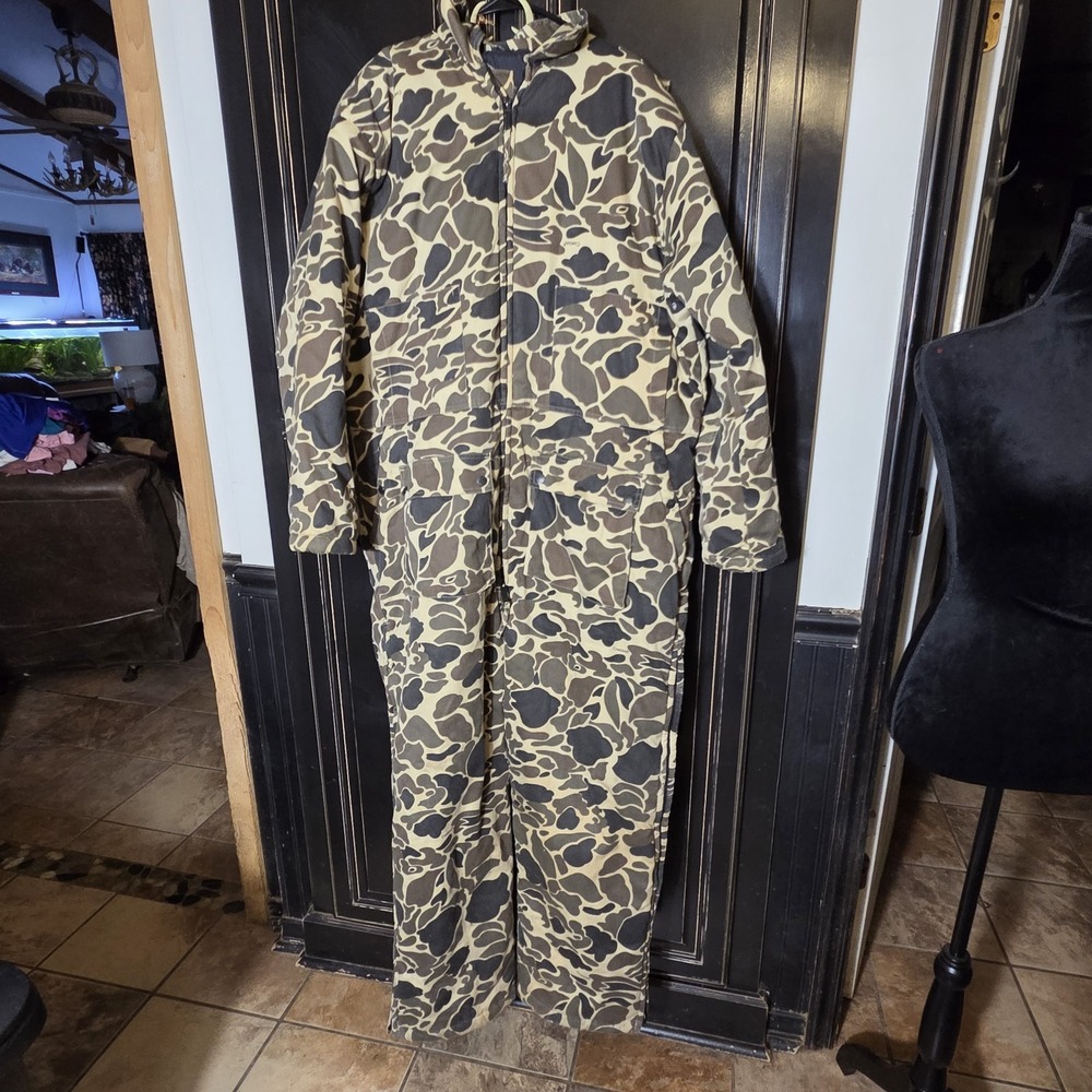 Vintage Northwest Territory 2XL Leaf Pattern Camo Coveralls,  Hunting,...